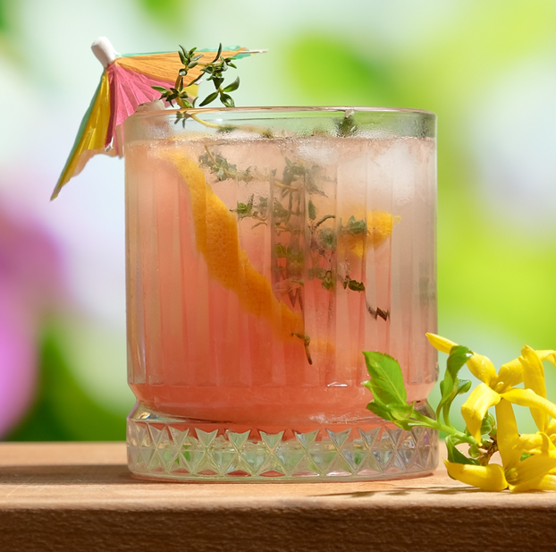 Thyme - Pink Chintz